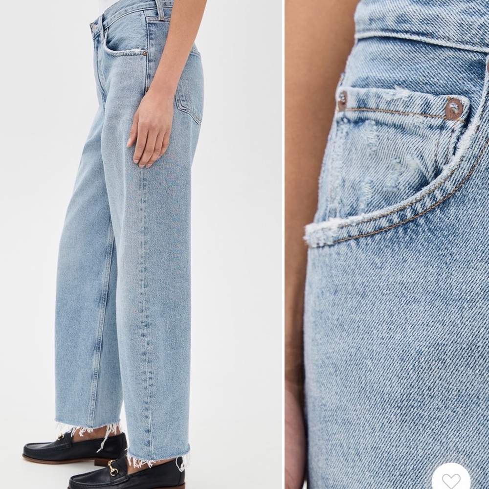 Agolde Low Curve Fray Jeans